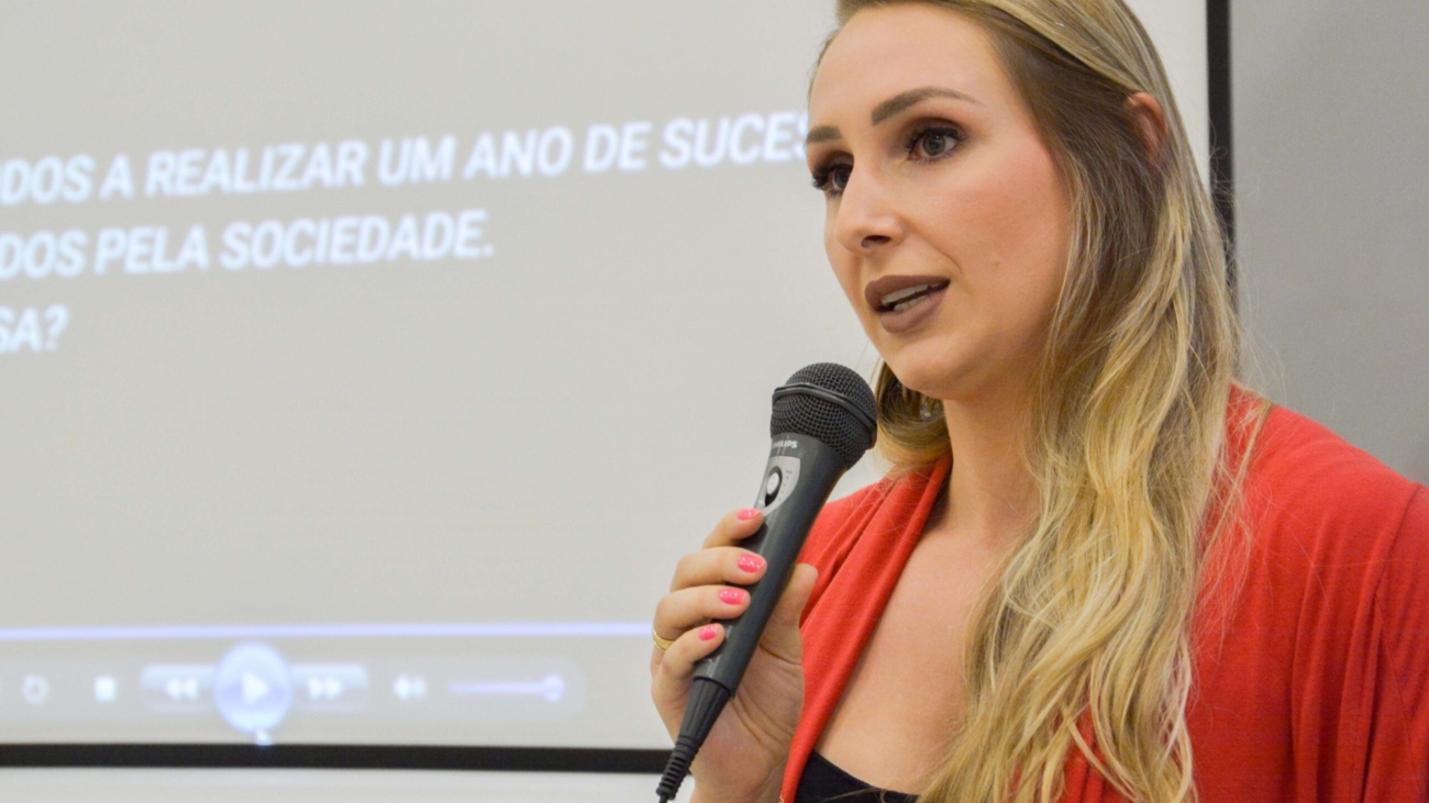 Presidente da CDL Jovem de Chapecó, Suzana Spohr.
